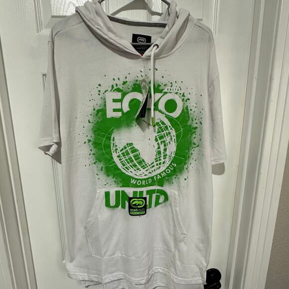 ecko unltd Short sleeve hoodie Mens Large - Picture 1 of 8
